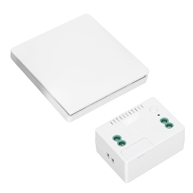 Interruptor De Luz Inalámbrico Remoto, Kit De Receptor De Interruptor De Luz Inalámbrico Autoalimentado De Señal Fuerte Fácil Instalación Multifuncional Para Lámparas