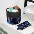thumbnail image 6 of PhooArto Drawstring Cosmetic Bag, Barrel Shaped Portable Travel Makeup Bags, Color Dreamcatcher Pattern Large Capacity Waterproof Multifunctional Bucket Toiletry Bag, 6 of 6