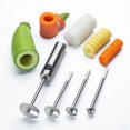thumbnail image 4 of 4 Pack Vegetable and Fruit Coreer Vegetable Cutter Vegetable and Fruit Coreer Spiral Coreer Fruit Coreer Tool, 4 of 5