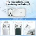 thumbnail image 6 of Strong Magnetic Case for iPhone 14, Clear Hard Back with Soft TPU Frame [Compatible with MagSafe] Clear Slim Shockproof Protective Anti-Slip Grip Phone Cover for Women Men - Lightblue, 6 of 9
