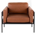 thumbnail image 5 of LumiSource Kari Farmhouse Accent Chair, Camel/Black, 5 of 8