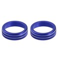 thumbnail image 1 of 2 Uds AC Climatizador Control Perilla Anillos Compatibles para Toyota, Azul, 1 of 8
