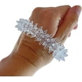 thumbnail image 3 of Set of 6 Glittery Soft Spiky Bracelets - Thick Flexible Textured Bracelet - Jewelry - Fun Fidget, 3 of 6