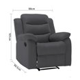 thumbnail image 4 of Sillón Reclinable Hometrends Individual Gris Oxford, 4 of 4