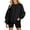 Black, variant on Hessimy Women's Oversized Sweatshirt Crewneck Long Sleeve Casual Loose Pullover Tops(Black,XL)