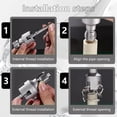 thumbnail image 5 of 4-in-1 Water Pipe Threader Tool Set 3PCS, 1/2" 3/4" 1" Sizes Dual Function Internal External Threading for PVC PPR Plastic MPP Pipes, 5 of 6