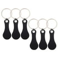 thumbnail image 4 of 6 pcs Shopping Trolley Tokens Stainless Steel Key Ring Shopping Cart Trolley Tokens, 4 of 8