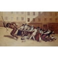 thumbnail image 3 of Jean Veber 14x10 Black Modern Framed Museum Art Print Titled - Parisians Pulling the Devil by the Tail (1920), 3 of 5