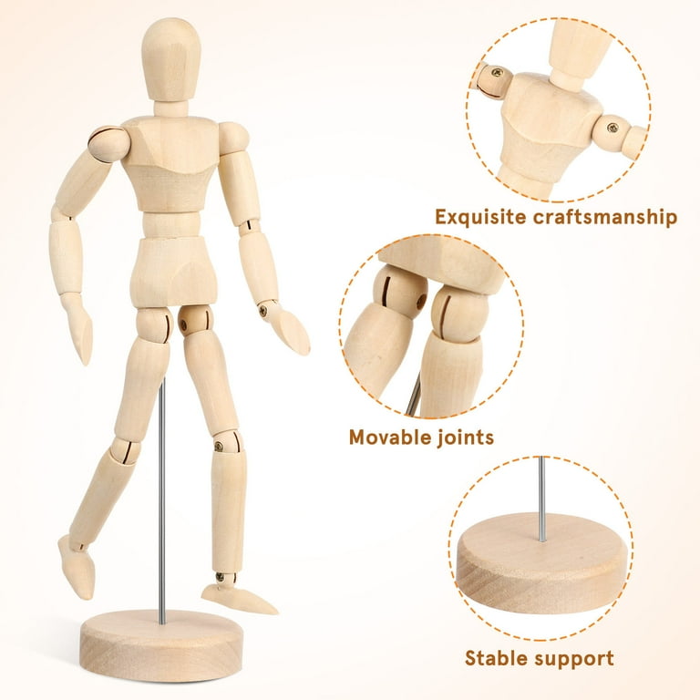 Hytrove Blank Action Figure Drawing Model Multi 1 Set For Artists