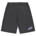 thumbnail image 3 of Men's Concepts Sport White/Charcoal Buffalo Bills Big & Tall Top and Shorts Set, 3 of 3