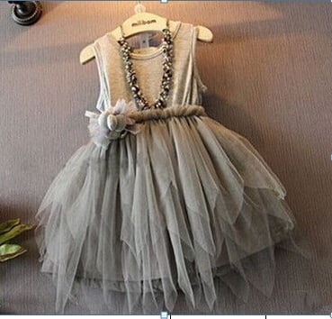 gray dress for kids