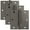 Black Stainless, variant on Schlage 1010 Pack Of Three 3.5" X 3.5" Square Corner Plain Bearing Mortise Hinges - Nickel