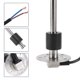 thumbnail image 4 of Kit de unidad de envío de combustible y medidor Unique Bargains Unidad de envío de combustible marino Metal 5.51" 1 juego tono plateado negro blanco 0-190 Ohm, 4 of 6
