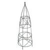 Panacea Circular Obelisk with Finial, Black, 35.625"