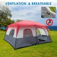 thumbnail image 6 of Ktaxon Camping Large Tent 14 Person Family Cabin Tents,2 Rooms,Straight Wall with Carry Bag, 6 of 7