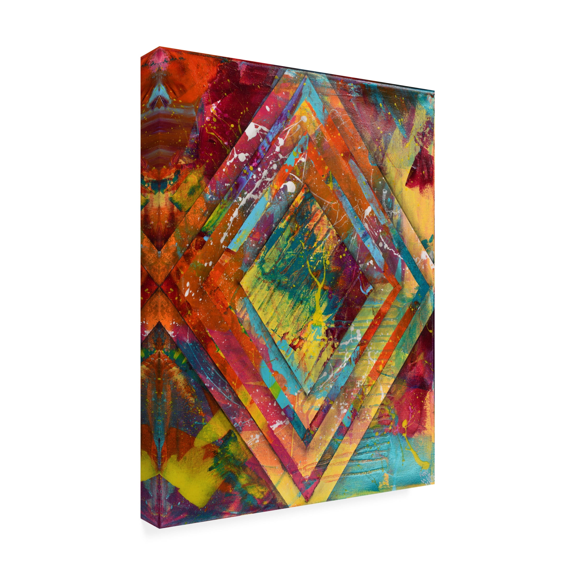 Canvas Wall Art - Roxy Wuz Here 'Untitled No 2' Wall Art for Living Room, Bedroom, or Office Décor by Trademark Fine Art - 35 x 47 Inches