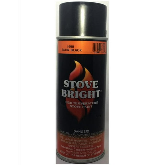 Stove Bright 1990 11 Oz Stove Bright™ High Temperature Satin Black Stove Paint