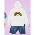 thumbnail image 3 of Image Conscious Studious Rainbow Hoodie Juniors -Jay Fleck Designs, Unisex Casual Fit, 3 of 4