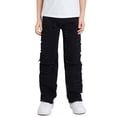 thumbnail image 2 of Ruyang Ripped BaggyJeans for Boys Y2k Stresswear Straight Leg Denim Pants Teens Boys Fashion Loose Fit Trouser High Waisted Clothes, 2 of 9