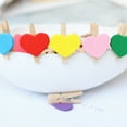 thumbnail image 4 of Pinzas de madera con forma de corazón, proyectos creativos de manualidades para actividades de decoración del hogar, decoraciones versátiles, mini pinzas para colgar fotos, manualidades y álbumes de, 4 of 5
