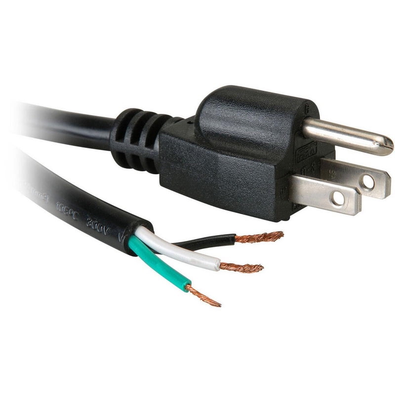 Parts Express AC Power Cord NEMA 5-15P to Unterminated 18 AWG 3C SJT ...