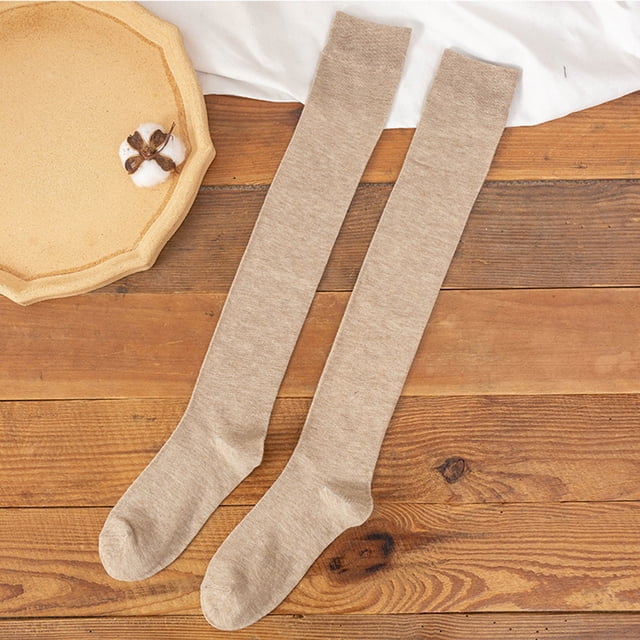 Womens Long Socks Pure Color Socks Heap Heap Socks Stockings compression stockings Multicolor