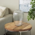 thumbnail image 2 of DecMode 12" Ribbed Glass Vase, 2 of 13