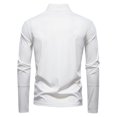 thumbnail image 4 of Delliss Men's Simple Long Sleeve Top 1/4 Zip Up Fishing Hiking Rash Guard T-Shirts Outdoor Blouse, 4 of 4