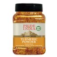thumbnail image 1 of Pride of India – Natural Turmeric Ground – Traditional Indian Spice – Pantry Essential – Curcumin Rich and Gourmet – Ideal for Curries/Lentil/Meat/Pilaf – Easy to Use – 8oz. Medium Dual Sifter Jar, 1 of 2