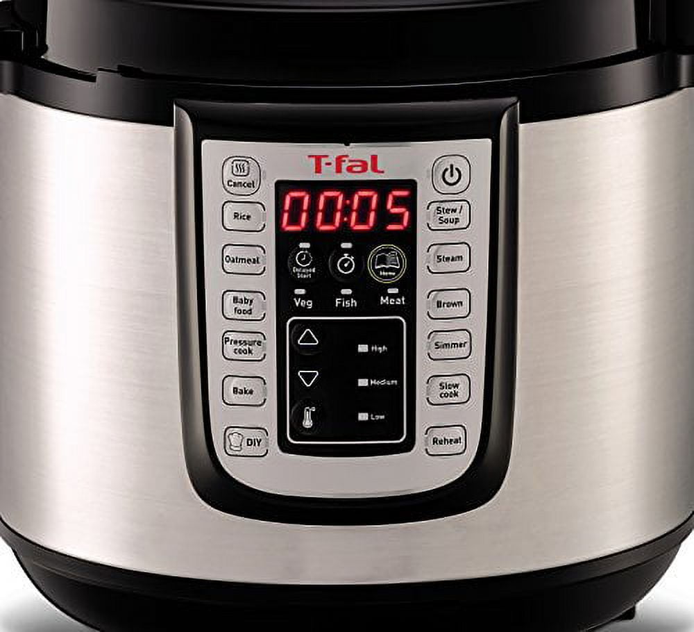 Emeril by T-Fal 6 qt. Digital Stainless Steel Pressure Cooker 