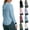 Style2-Light Blue sun protection clothing women, variant on Maqroz Rash Guard for Women Long Sleeve UPF 50  SPF UV Sun Protection Shirts with Hood Crew Neck Drop Shoulder Lightweight Quick Dry Hiking Fishing Workout Tops Vacation Beach Swim Shirts Gray L