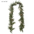 thumbnail image 3 of Luoshdecor Christmas Sonw Pine Garlands , Artificial Greenery Garland with White Berries Pinecone for Mantle, Wall, Table, Home Xmas Holiday Decor 5.9 ft, 3 of 5