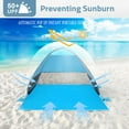 thumbnail image 3 of XEENSO Automatic Beach Tent - UV Protection, Pop-up, Camping Tent for 2-3 People, Blue, 3 of 9