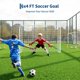 thumbnail image 5 of Yeshouse Porterías de fútbol para jardín, paquete de 2 redes de fútbol portátiles plegables de 6x4 pies, red de fútbol portátil con marco de 6x4 pies para jardín, 5 of 7