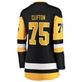thumbnail image 3 of Women's Fanatics Connor Clifton Black Pittsburgh Penguins Home Breakaway Jersey, 3 of 3