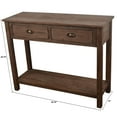 Vintage Distressed Wood Console Table
