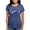 Heather Blue, variant on - Half Australian Half American T Shirt - Womens Tri-blend T-Shirt