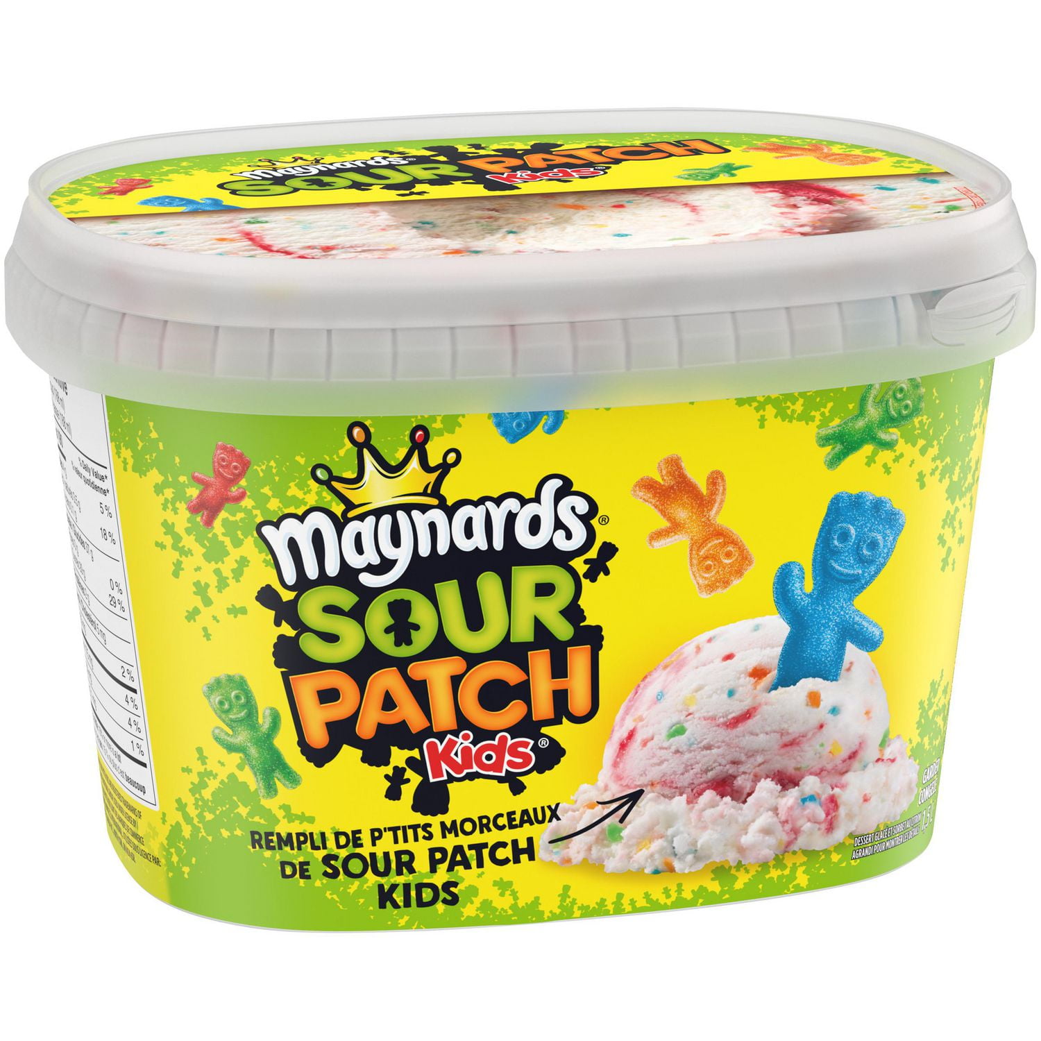 MAYNARDS® SOUR PATCH KIDS® Frozen Dessert & Lemon Sorbet Tub