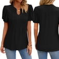 thumbnail image 7 of Zoeecloth Women's Short Sleeve T Shirt Tops for Womens Spring Summer V-Neck Tees Loose Casual Shirt for Female S-XXL, 7 of 7