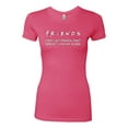 thumbnail image 2 of Donâ€™t Let Friends ALone Awareness Womens Slim Fit Junior Tee, Hot Pink, Large, 2 of 3