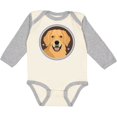 thumbnail image 3 of Inktastic Golden Retriever Dog Boys or Girls Long Sleeve Baby Bodysuit, 3 of 5