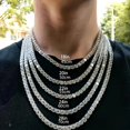 thumbnail image 4 of 1Carat Lady Leisure Moissanite Tennis Necklace for Women Simulate Diamond Tennis Necklace Bridal Moissanite Necklace Wedding Necklace Daily Wear Tennis Chain for Men, 4 of 7