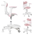 thumbnail image 6 of Kids Desk Chair, Ergonomic Swivel Study Chair with Armrest Footrest, Adjustable Seat Height Computer Chair for Children Boys Girls Students, 6 of 7