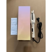 Hair Curler, Double Ceramic Curling Irons with 1.5 Rotating Barrel, 4 Temps & Timer