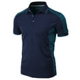thumbnail image 2 of H2H Mens Cool Dry Compression Short Sleeve Polo T-Shirts NAVY US S/Asia M (CMTTS267), 2 of 6