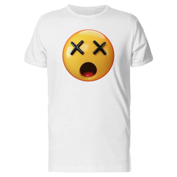 Cool Funny Emoji Dead Face Tee Men's -Image by Shutterstock