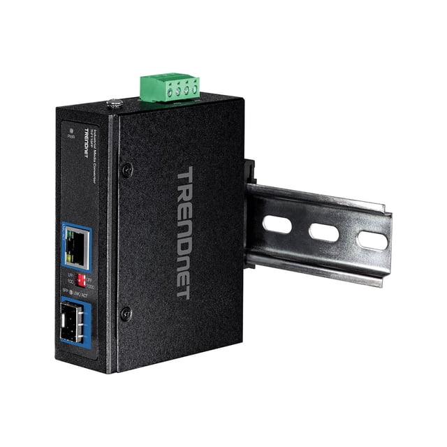 TRENDnet TI-F11SFP - Convertisseur de Média - 1 Go - 10Base-T, 100Base-TX, 1000Base-T - RJ-45 / SFP (mini-GBIC) - Conforme TAA