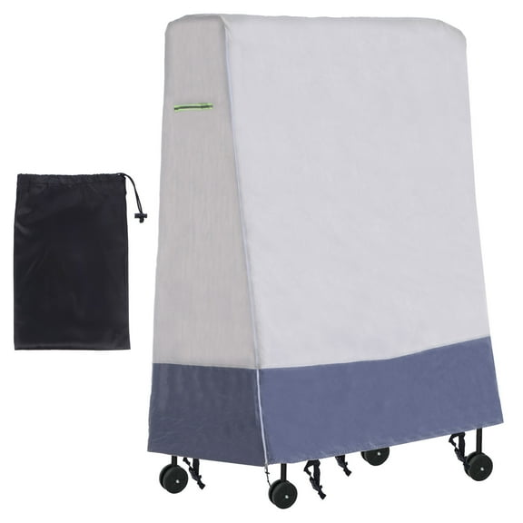 65x28x73'' Folding table tennis Table Cover Waterproof 420D Oxford Table Tennis Cover with Zipper, Beige