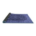 thumbnail image 2 of Ahgly Company Indoor Rectangle Medallion Blue Traditional Area Rugs, 8' x 10', 2 of 4