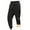 492#Joggers-Black, variant on Mens Thermal Fleece Sweatpants Winter Sherpa Lined Joggers, Casual Running Pants with Zipper Pockets